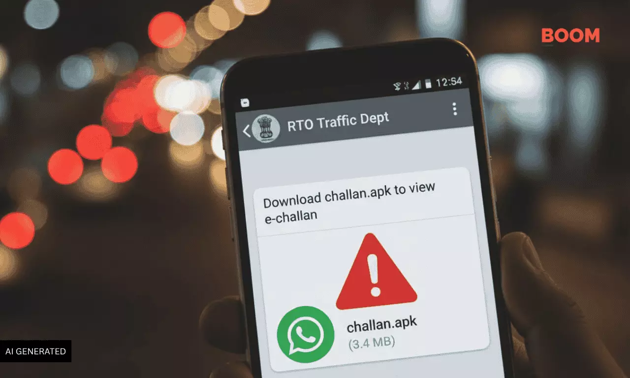 Fake “RTO e-Challan” Message On WhatsApp: A Growing APK Scam